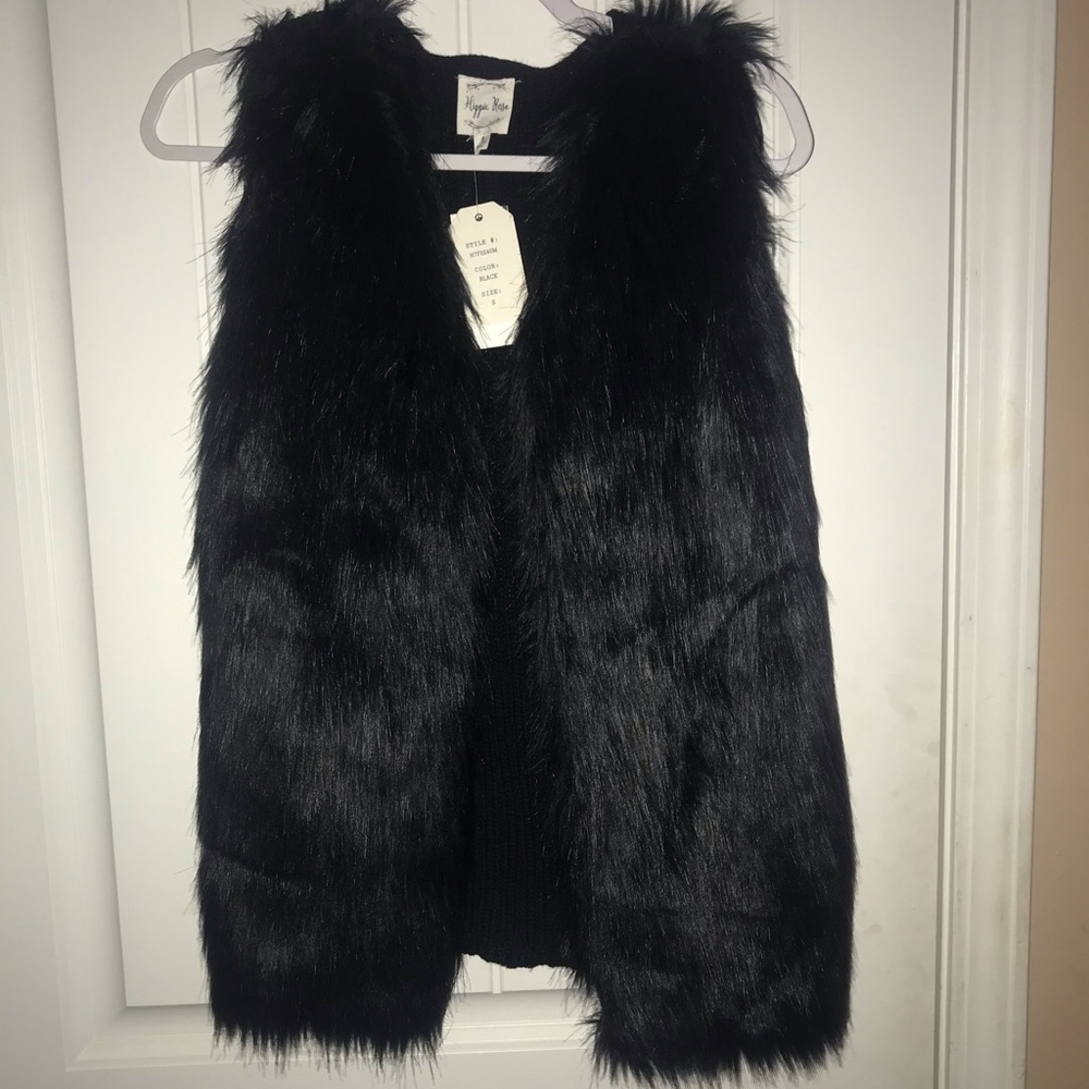 Faux fur vest